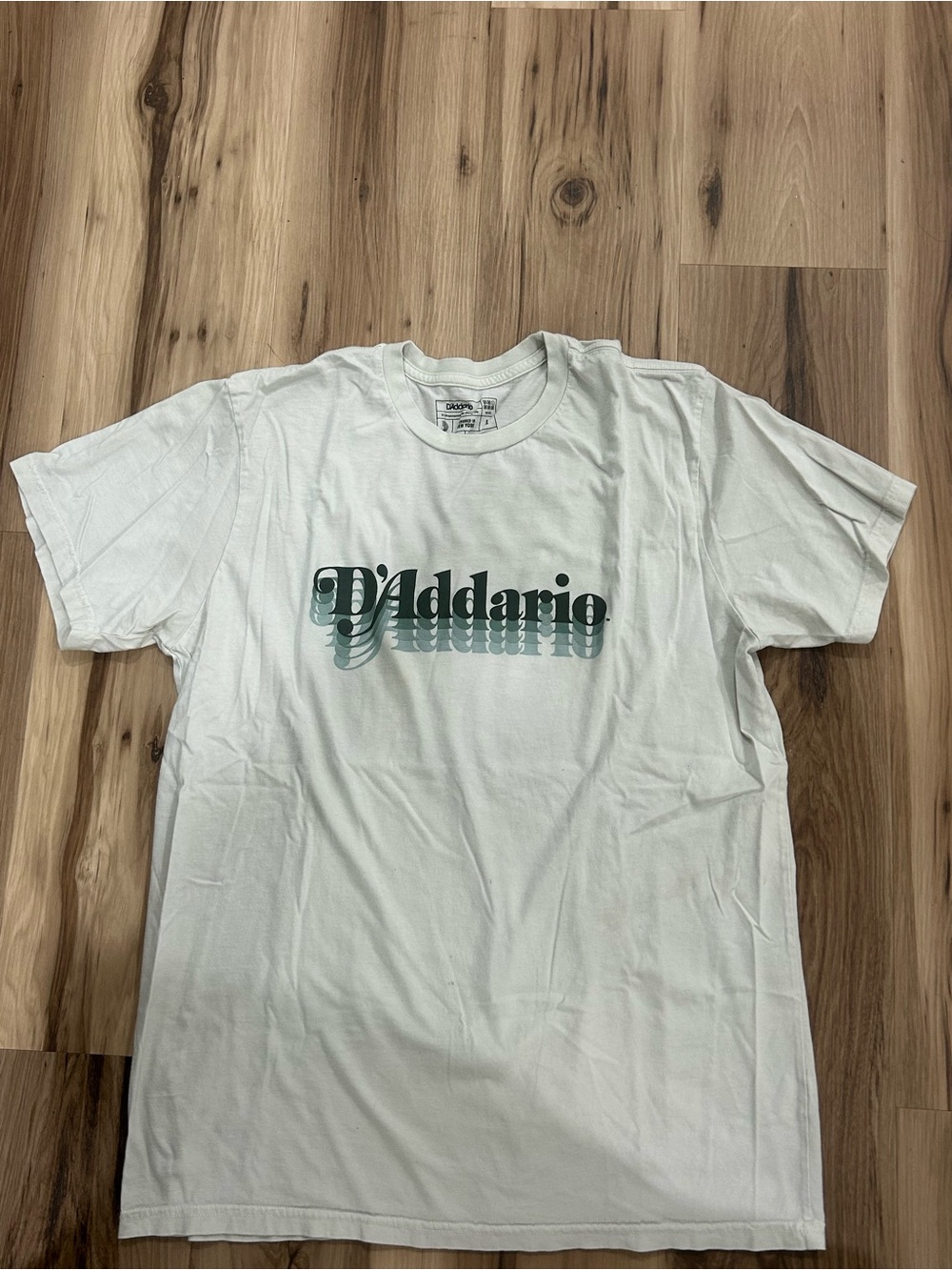 D’Addario Drums White Graphic Logo Tee